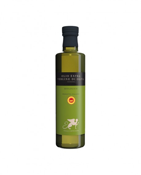 Olio extra vergine d'oliva DOP TUSCIA Biologico varietà CANINESE - bottiglia 250 ml - Olio Tuscia Villa Caviciana