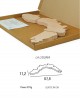 Tagliere in legno a forma di regione Liguria - dimensione 51.5 x 11.2 - Elga Design