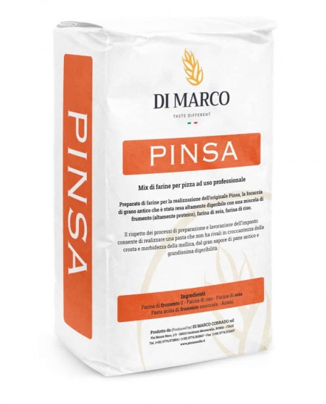 Farina Pinsa Romana tipo Arancio - sacco 25 kg - DI MARCO Farine