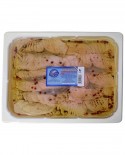 Carpaccio di Salmone marinato Condito lavorazione artigianale - vaschetta 1500g - Ittica Di Giovanni Salvatore